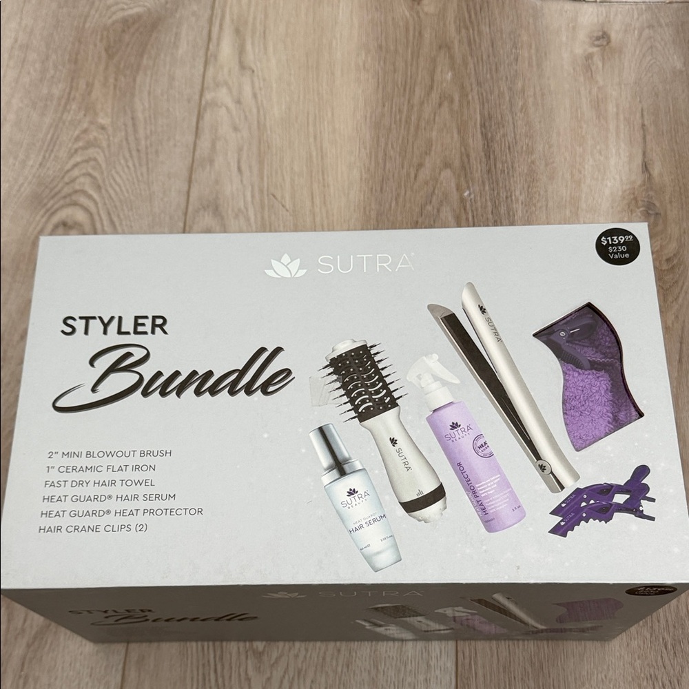 SUTRA Purple Styler Bundle – 2-in-1 Hair Styling Set (Purple)